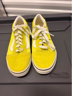 Kids Size 3 Old Skool Yellow Sneakers