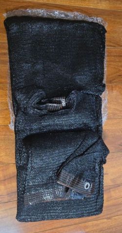 20 Ft x 12 Ft Sun Shade Cloth, Garden Shade Mesh Netting Cover, Black
