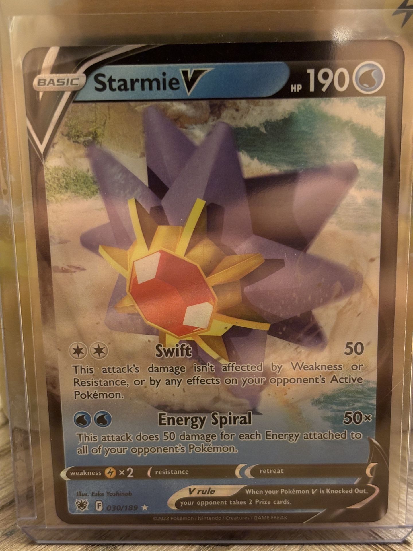 Holo Starmie V - 030/189 - Ultra Rare - Astral Radiance - Pokemon TCG