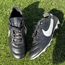 NIKE PREMIER 3 LOW FG WHITE/BLACK SOCCER CLEATS SIZE 9