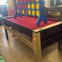 72" 4-in-1 Multi Game, Pool Table, Table..