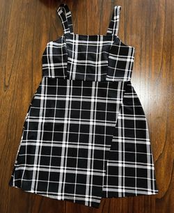 Girls Plaid Pencil Dress