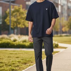 GUESS Men's Small Triangle Logo T-Shirt