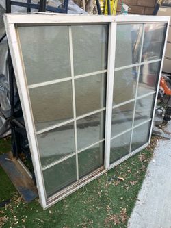 Aluminum window double pane