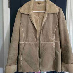 Genuine Leather Guess Coat 