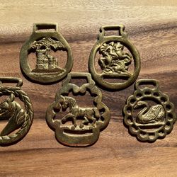 Brass Horse Medallions 