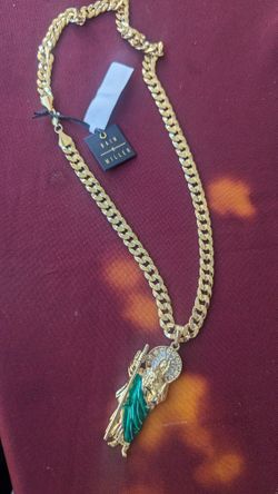 San Judas Tadeo Cadena De Oro Laminado 24 Inch Largo 