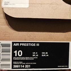 Nike Prestige 3 Brand New Size 10