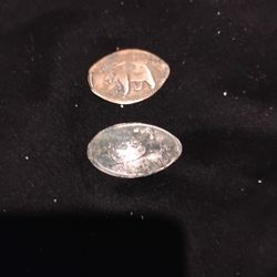 Two Tokens made from Pennies 