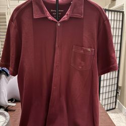 Maroon Tommy Bahama Polo Shirt XL