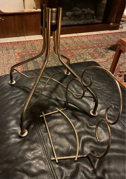 Vintage PACSCO Hollywood Regency Swivel Vanity Chair Frame (As-Is / Project)