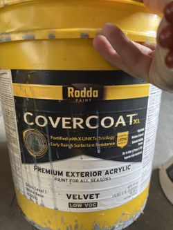 Rodda CoverCoat XL – 5 Gallons – Velvet Exterior Acrylic – Overcast Day (NEW)
