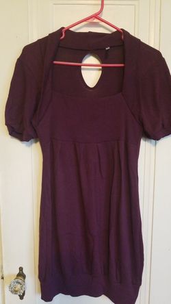 purple sweater dress