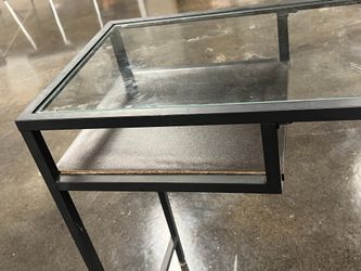 Wrought Iron and Glass Top Table