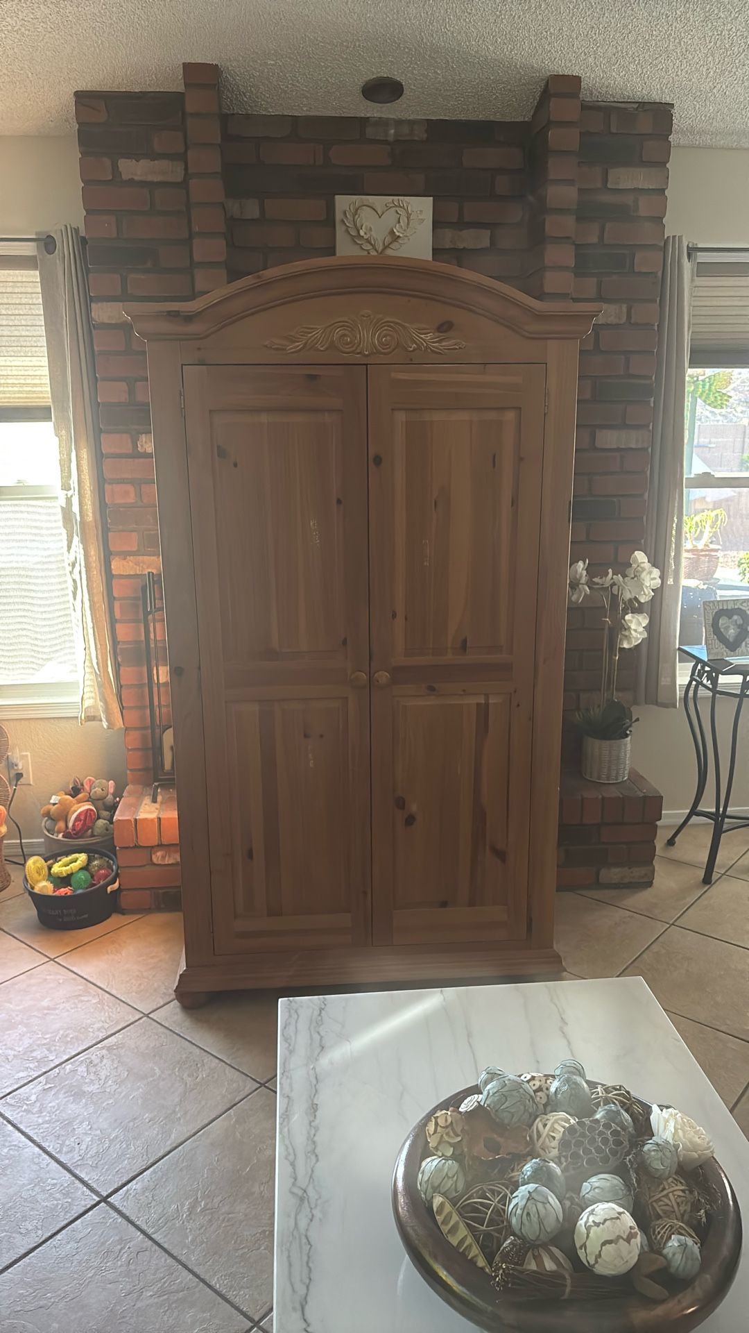 Beautiful Oak Wood Armoire