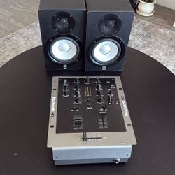 Numark M2 with Yamaha HS5 Speakers