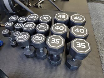🔴URETHANE DUMBBELLS🔵FITNESS WORKOUT GYM.EQUIPMENT