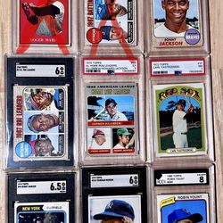 Vintage Baseball Cards PSA/SGC GRADED (See Prices In Description)
