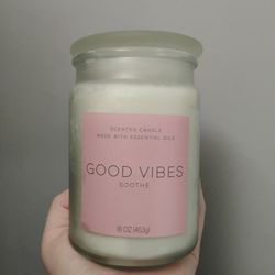 New 2 Wick Large Candle Made With Essential Oils 