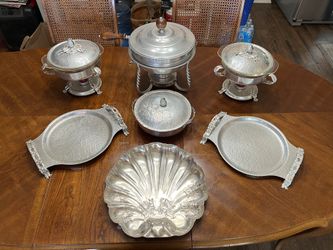 Vintage Serving Schaeffers And Serving Platers 