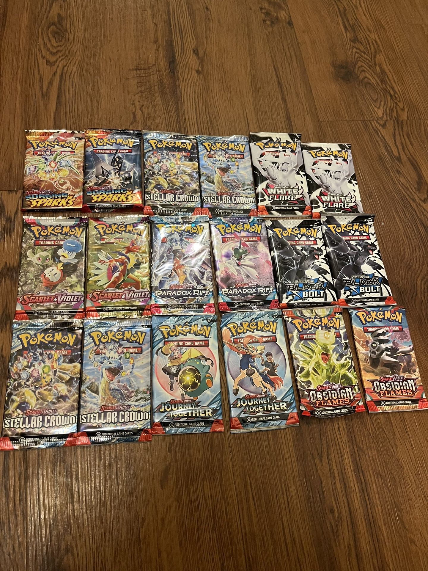 Pokemon Collection Mixed Lot 18 Booster Packs from Many collections #6