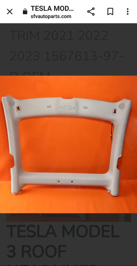 TESLA MODEL 3 HEADLINER