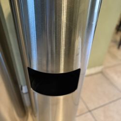 Stainless Steel Floor Stand Wipe Dispenser with Built-in Trash Can: 1 available 