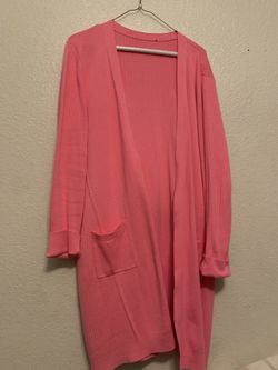 Pink cardigan