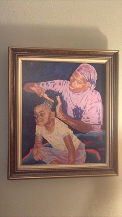 Framed Figurative Painting – Edward Burens