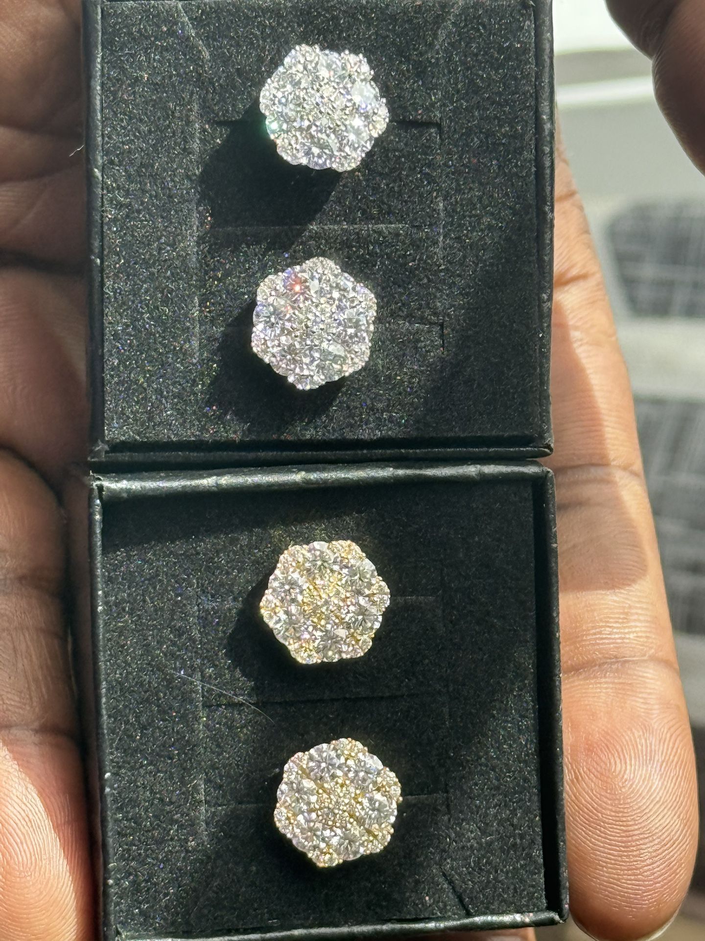 Premium Lab Stone 13mm Earrings