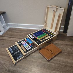  Art Pencil Set Wooden Storage Box