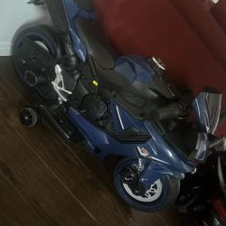 Kids Motorcycle W/ Training Wheels