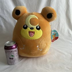 Pokémon Squishmallow Teddiursa character 10” new