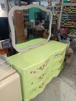 Dresser and night stand French provincial