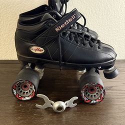 Riedell R3 Quad Roller Skates – Men’s Size 8 – Upgrades  & Tool Included