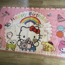 Hello Kitty Backdrop