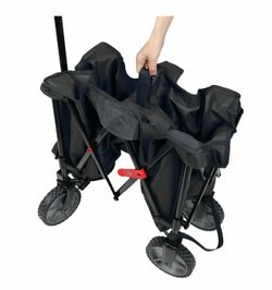 Ozark Trail Multi-Purpose Big Bucket Cart, Black Wagon