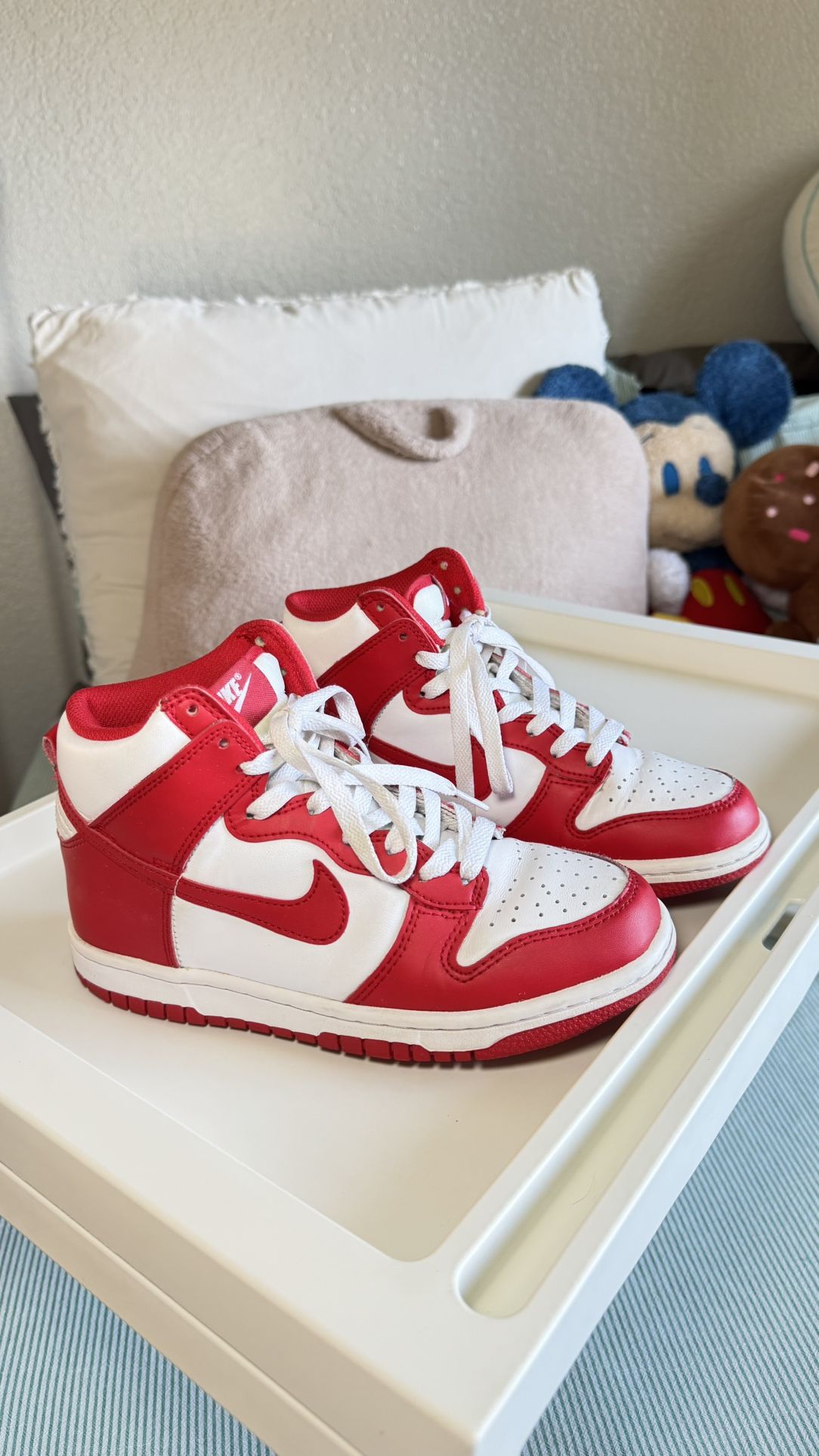 Nike Dunk High Retro – White/University Red (GS 4Y)