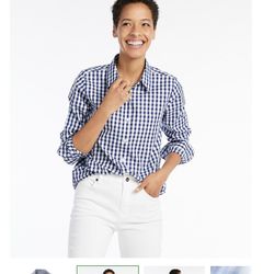 L.L.Bean Plaid Button Down – Size 1X – Wrinkle-Free Oxford