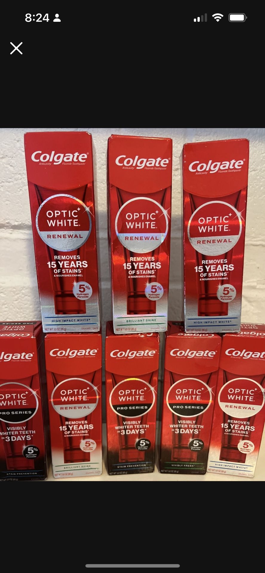 Colgate Optic White Renewal 3/$10