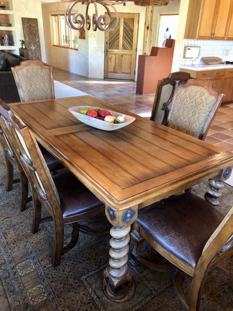 *REAL WOOD* Dining Table & 6 Chairs