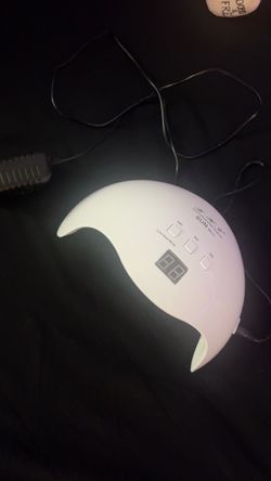 Gel UV LED Nail Polish Lamp, LKE Nail Dryer 40W LED Light with 3 Timers Professional for Nail Art Tools Accessories White