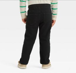 Cat & Jack Toddler Boys' Black Straight Leg Denim Pants — Size: 2T