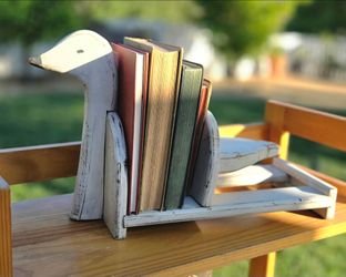 Rustic Wooden bookends