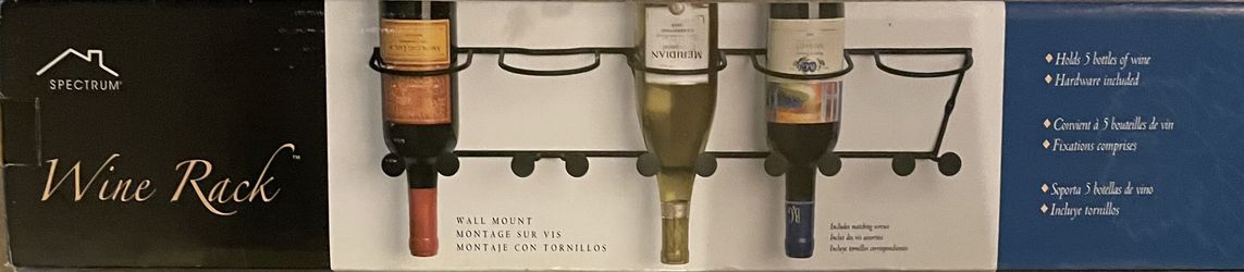 5 Bottle Hanging Wine Rack