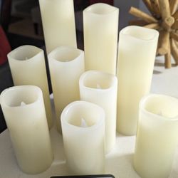 Wax Coated Battery Operated Candles