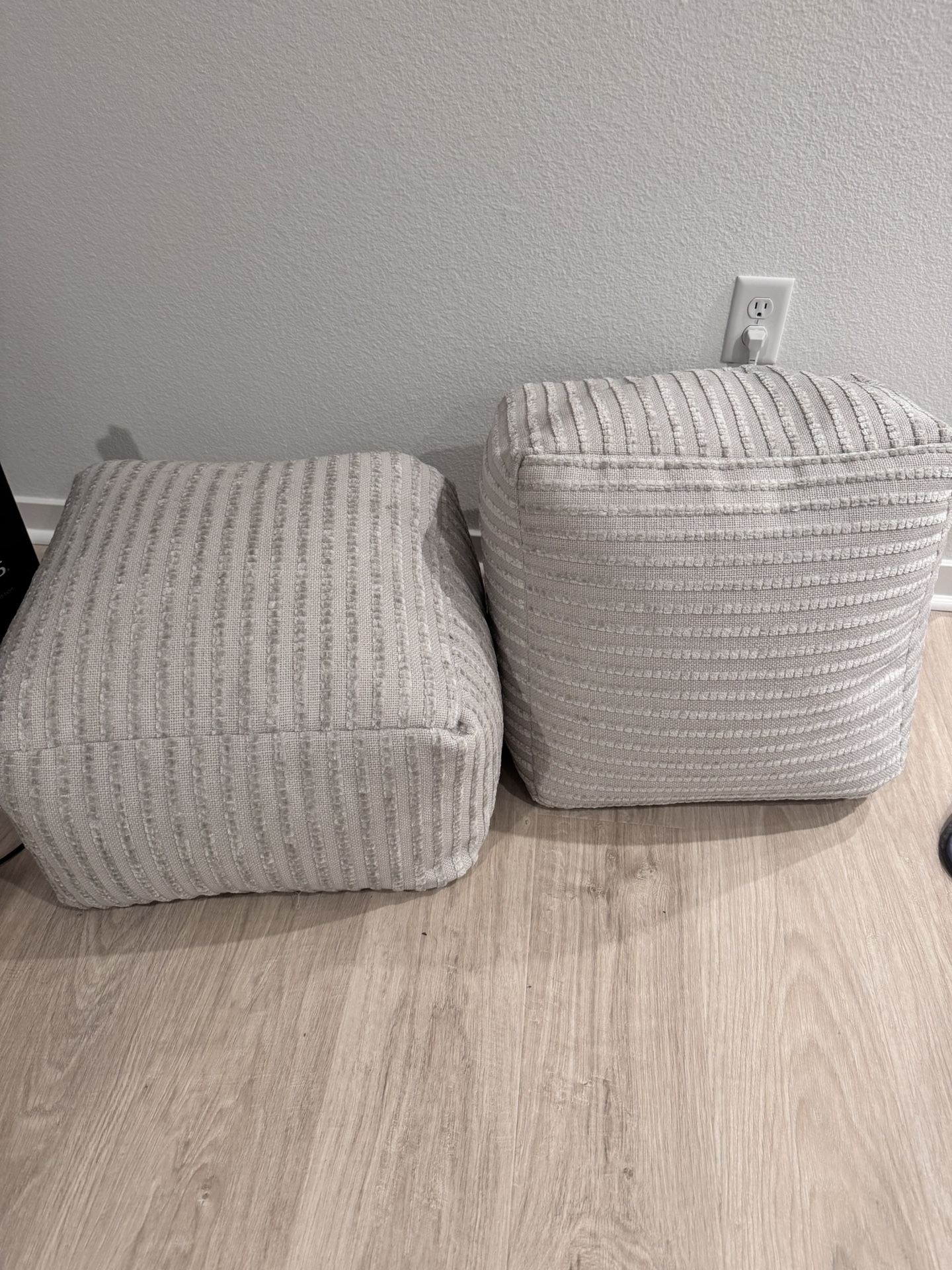 Decorative plush stools 