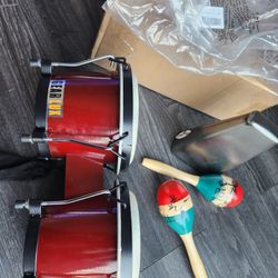 Bongo' Cowbell Also Maracas.