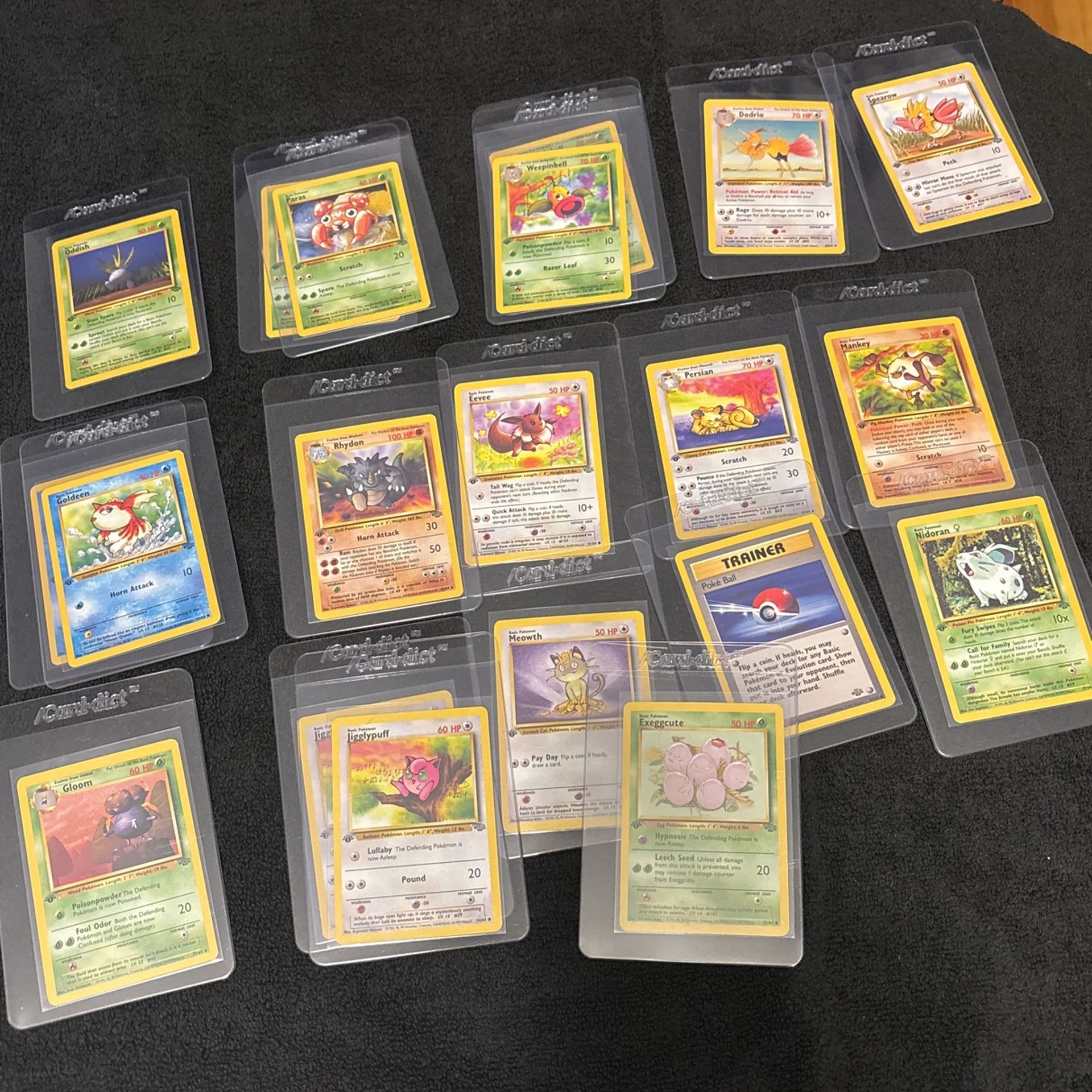 Pokemon 1st Edition Fossil Trading Cards