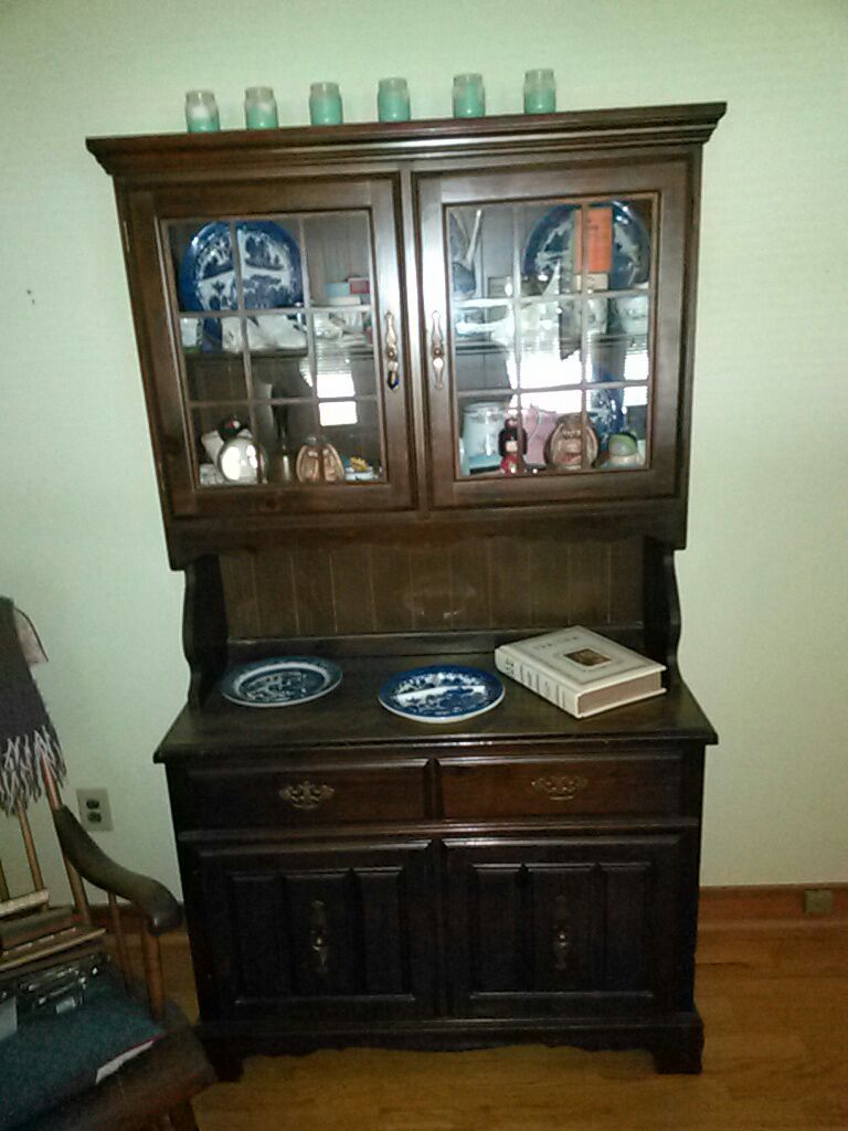 Antique Bassett China hutch